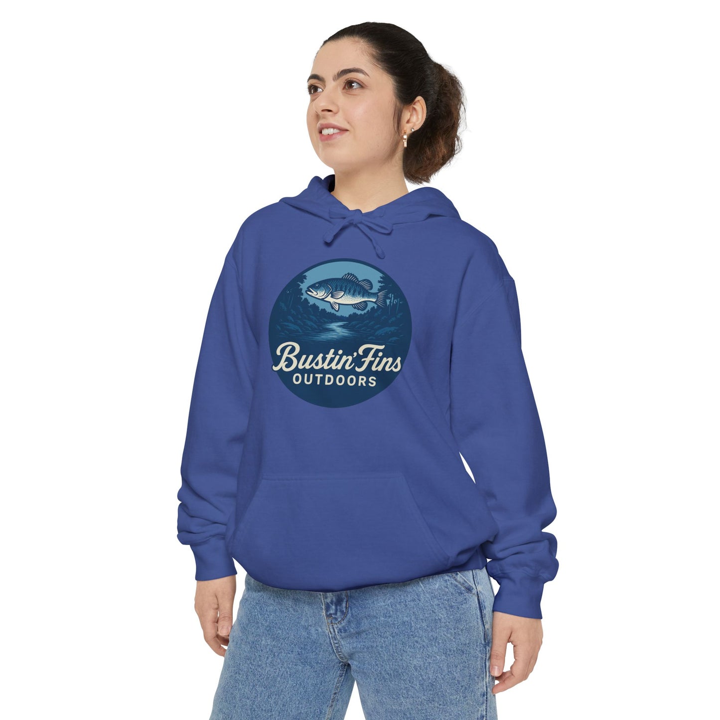 Bustin' Fins Outdoors Hoodie