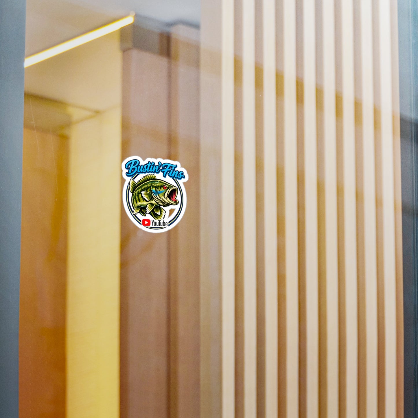 Creek Style™  Bustin' Fins YouTube Vinyl Sticker – Kiss-Cut Waterproof Decal (YouTube Logo)