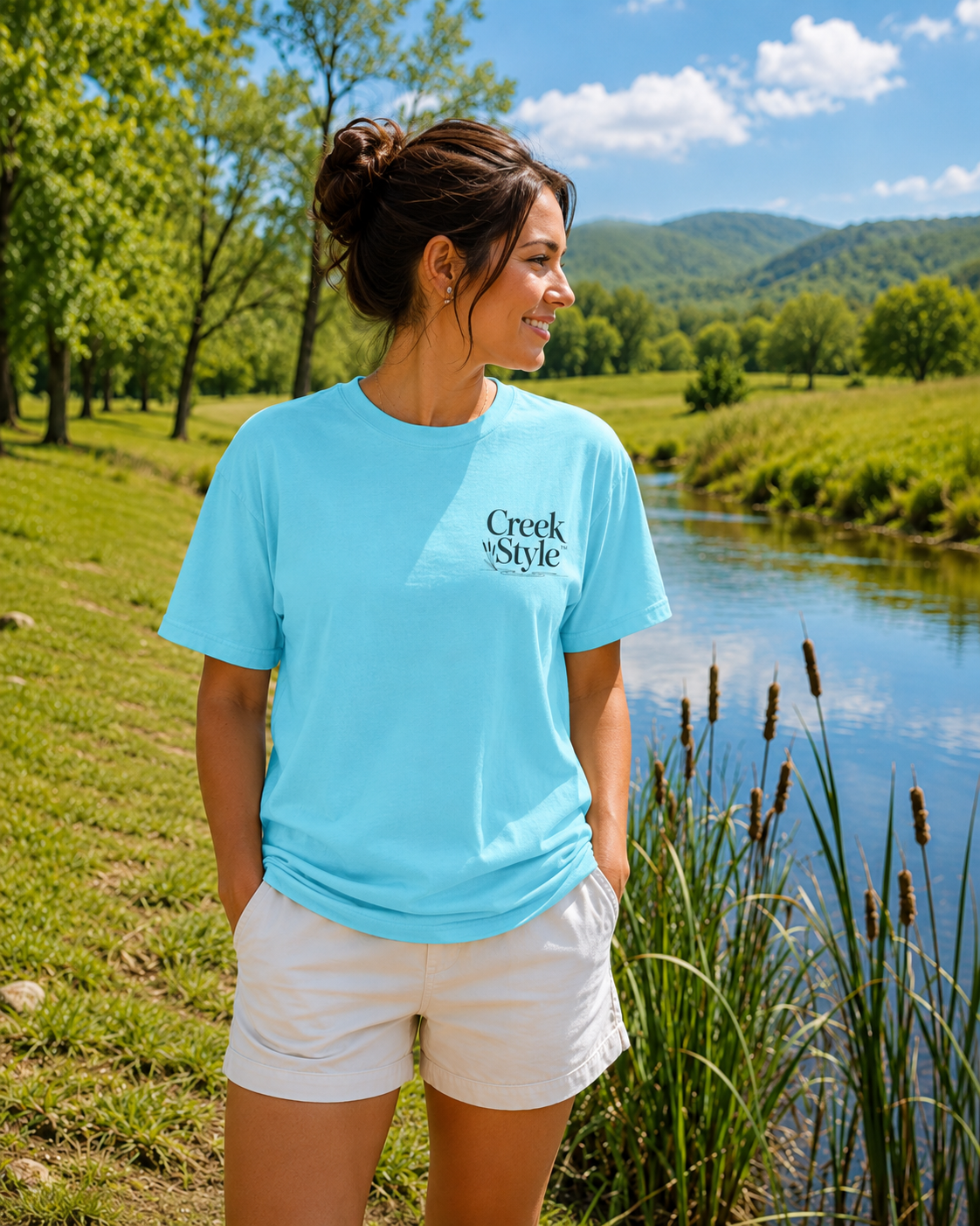 Creek Style™ "Cattails"  T-Shirt.
