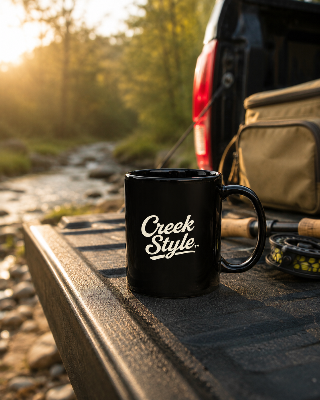Creek Style™ Black Glossy Mug