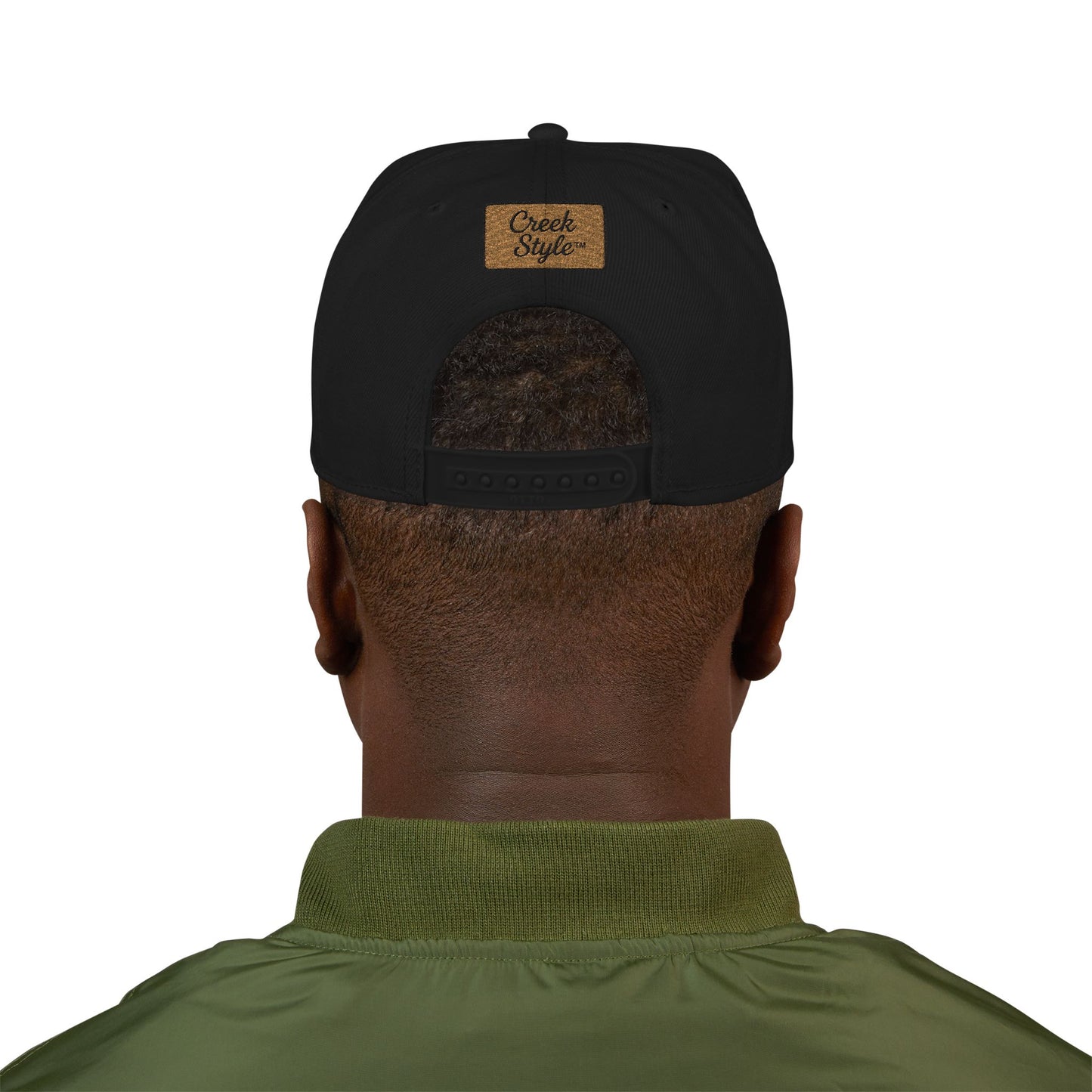 Creek Style™  Stylish "Christian American" Embroidered Snapback Hat,