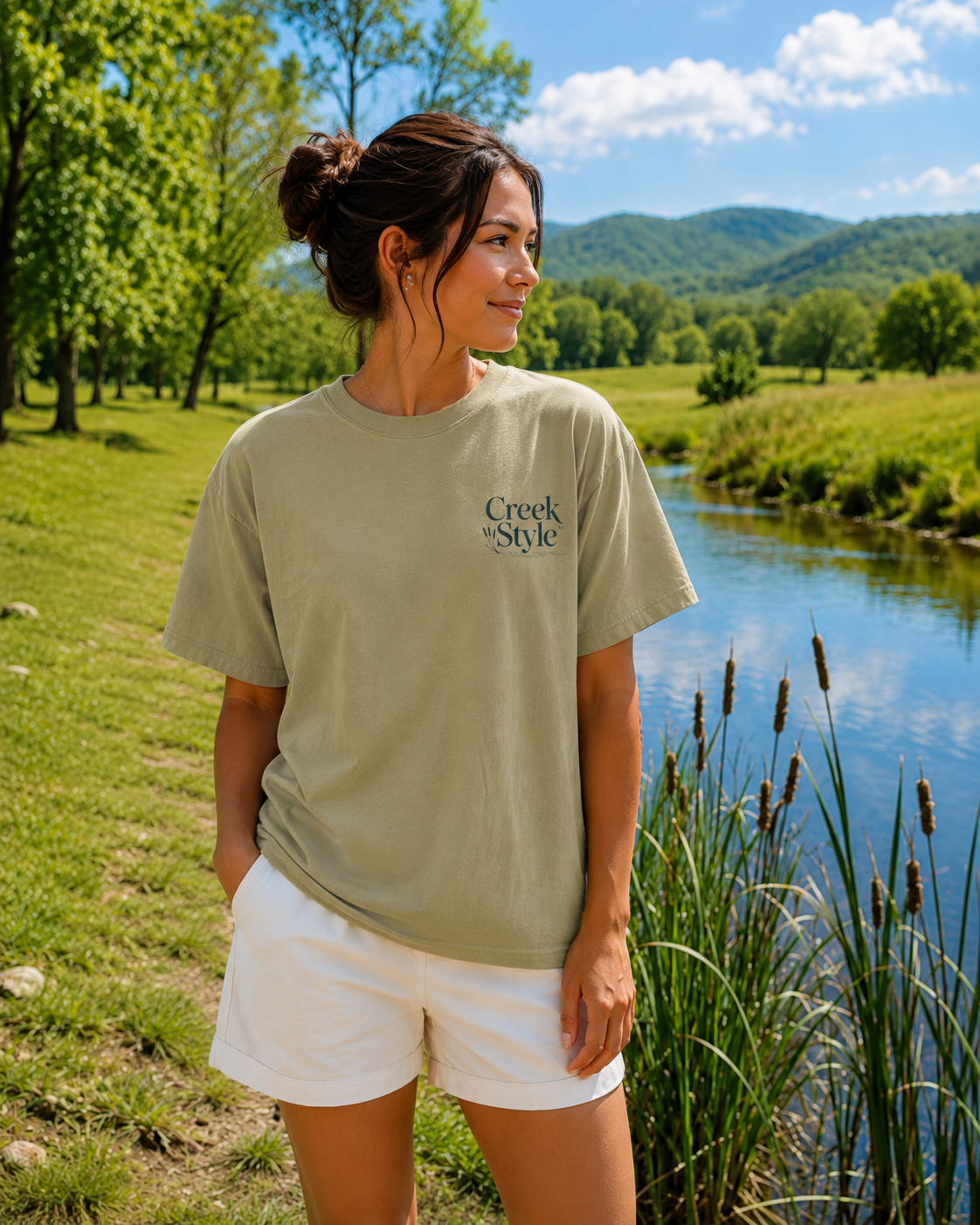 Creek Style™ "Cattails"  T-Shirt.