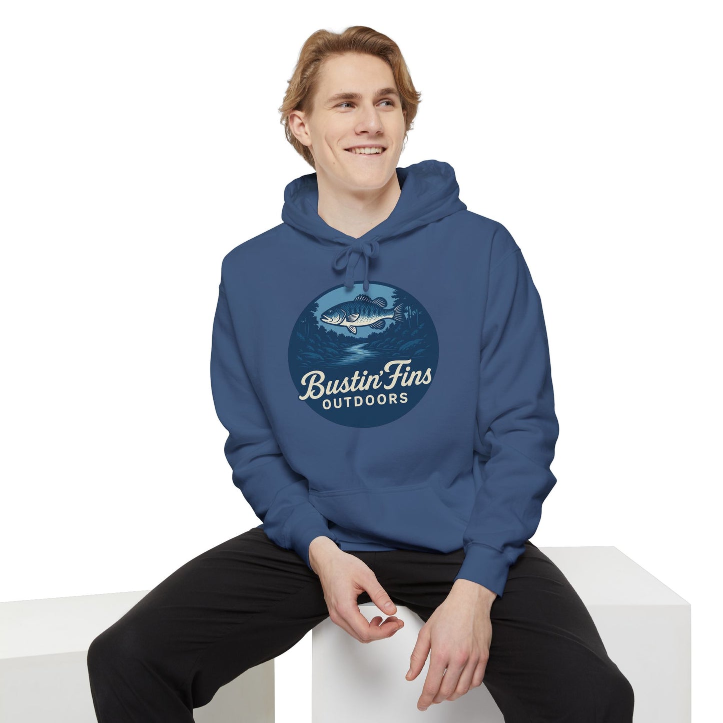 Bustin' Fins Outdoors Hoodie