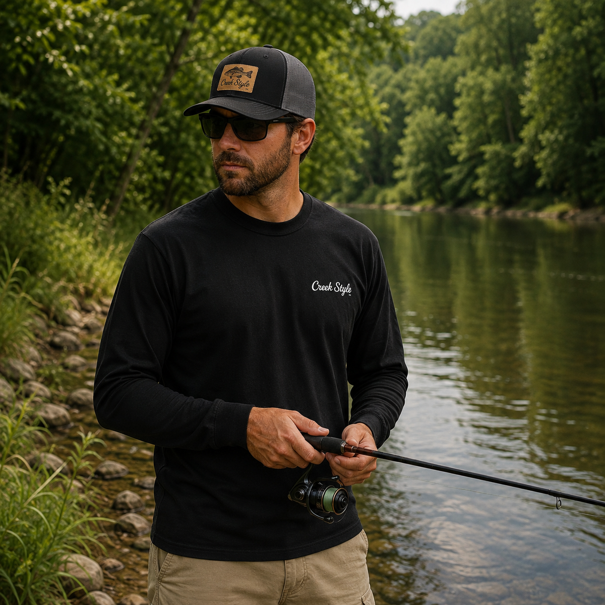 Creek Style™  "Tallapoosa Bass" Embroidered Cap