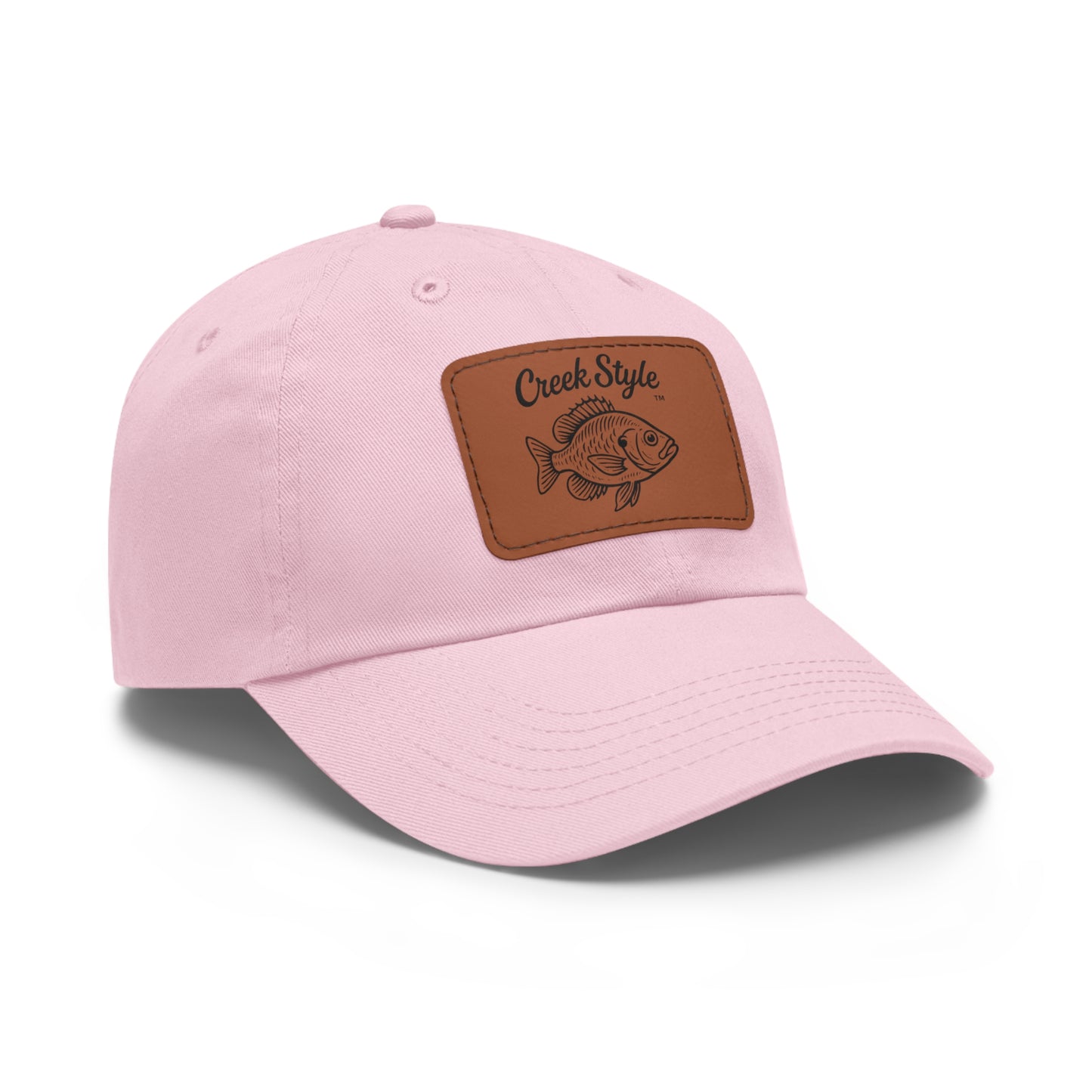 Creek Style™  "Bluegill" Leather Patch Dad Hat