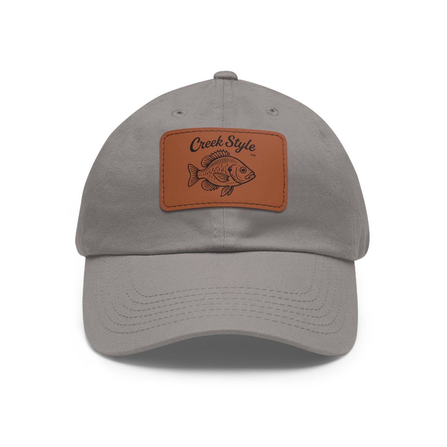 Creek Style™  "Bluegill" Leather Patch Dad Hat