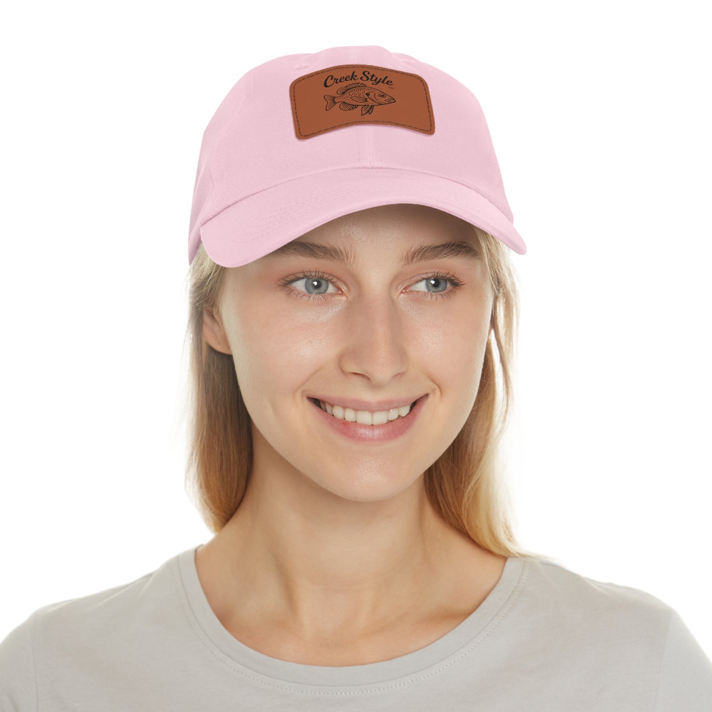 Creek Style™  "Bluegill" Leather Patch Dad Hat
