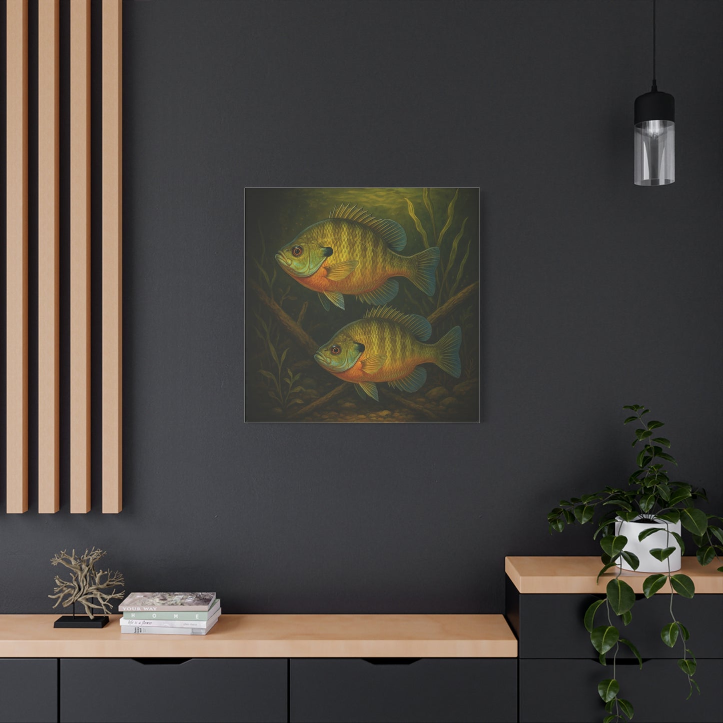 Creek Style™ Fishing Themed Matte Canvas Wall Art