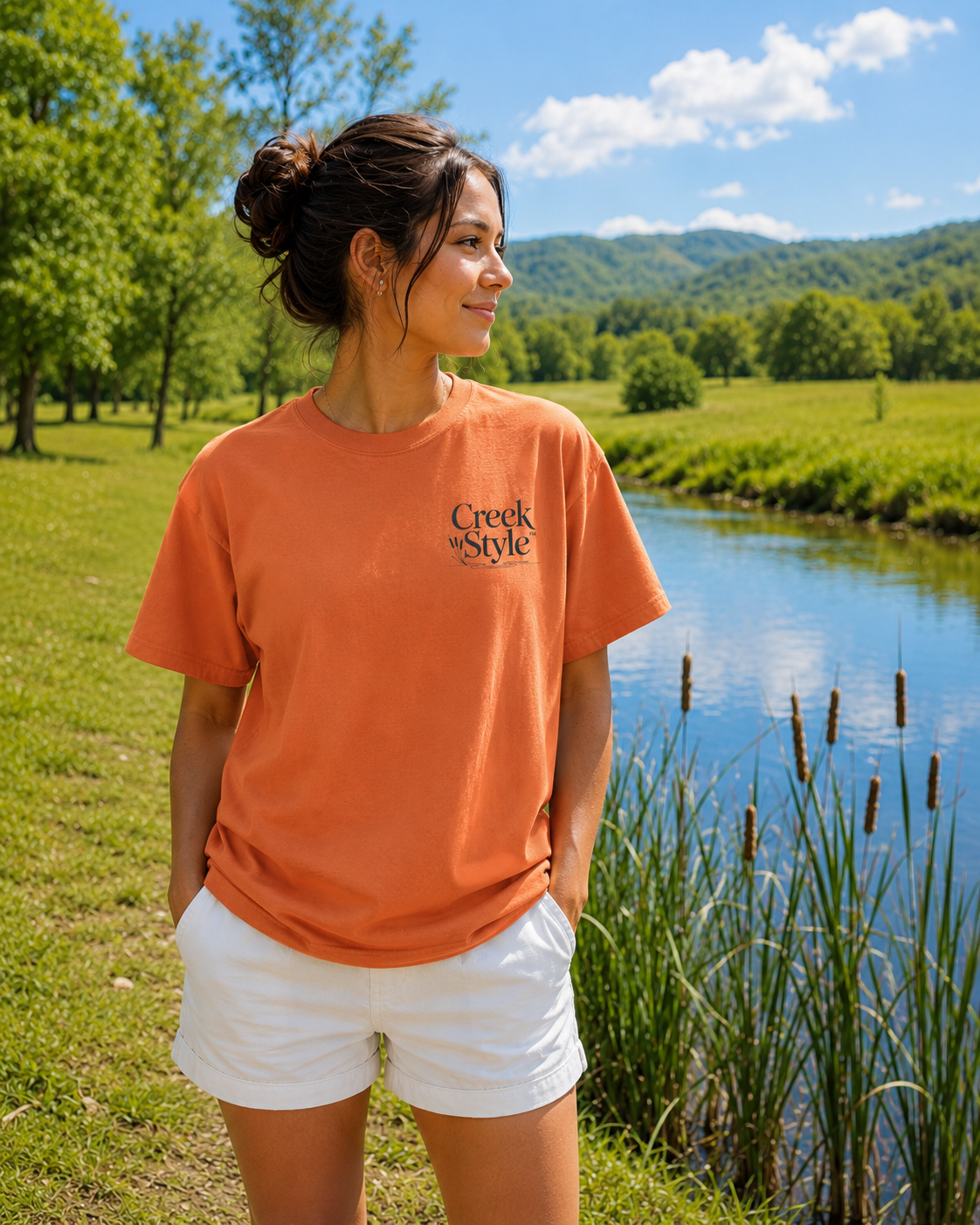 Creek Style™ "Cattails"  T-Shirt.
