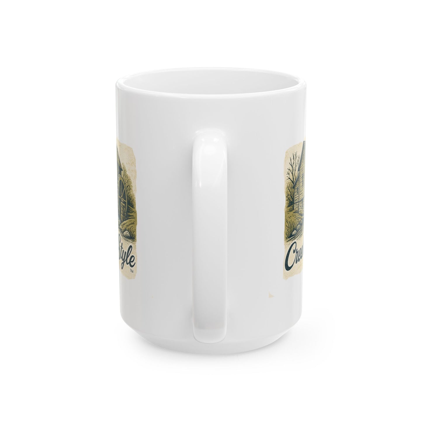Creek Style™  "Vintage Series, Grist Mill"    15oz  Coffee Mug