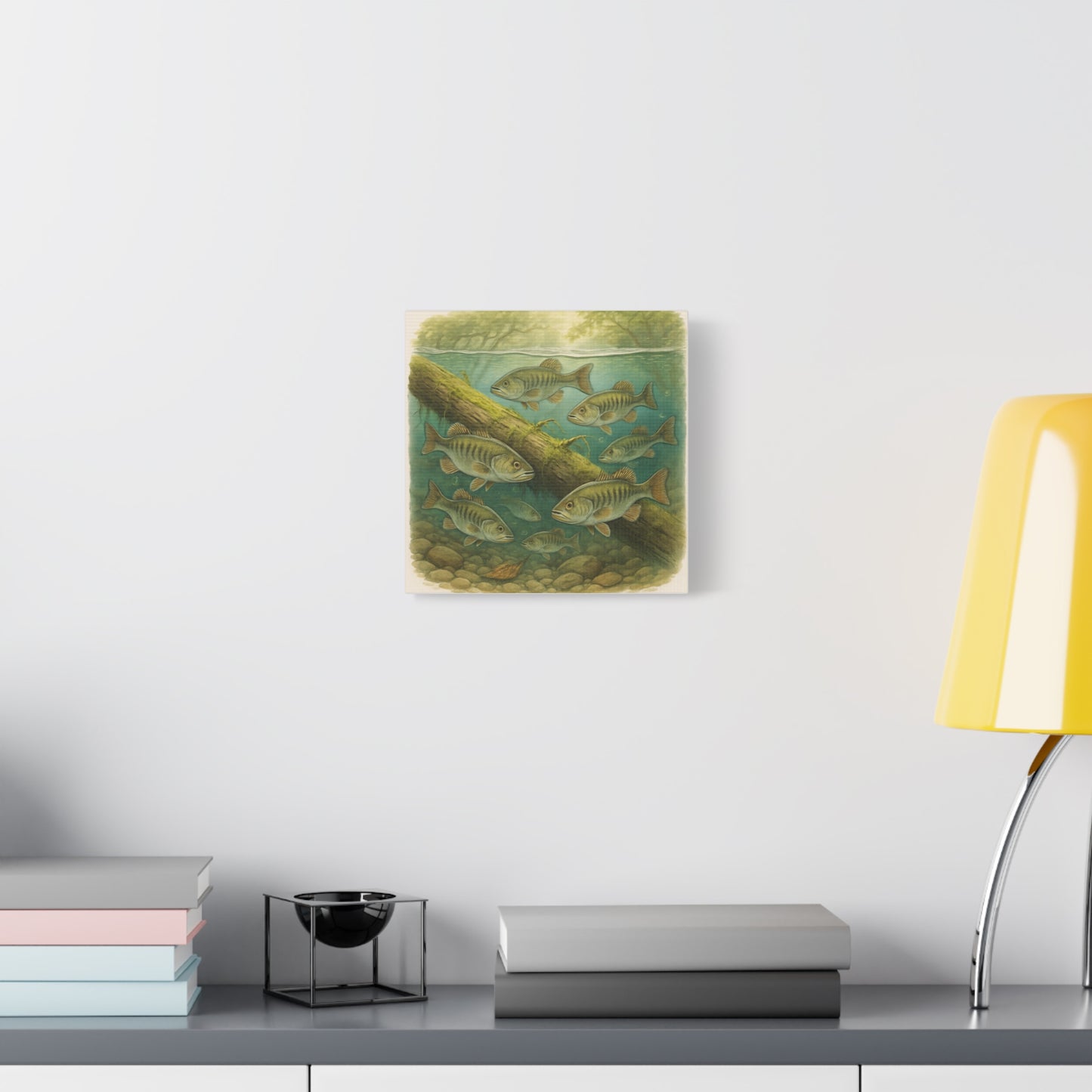 Creek Style™   Underwater Bass Canvas Art Print