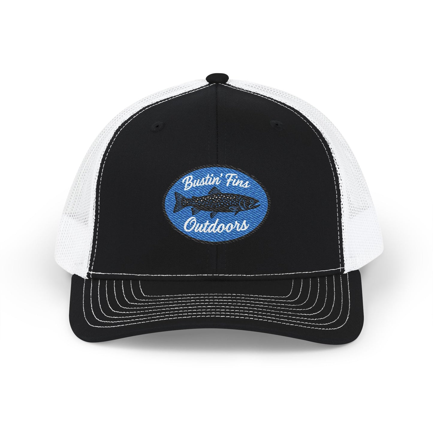 Creek Style™  “Bustin' Fins” Outdoors Snapback Trucker Cap