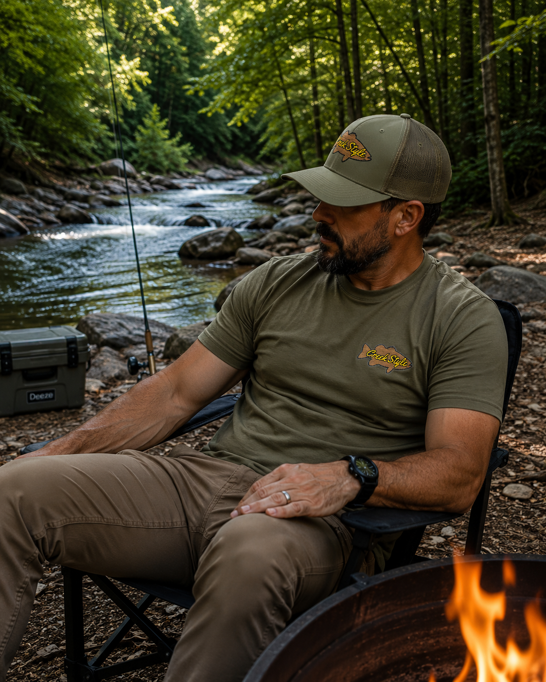 Creek Style™  "Creek Bass" Snapback Trucker Cap