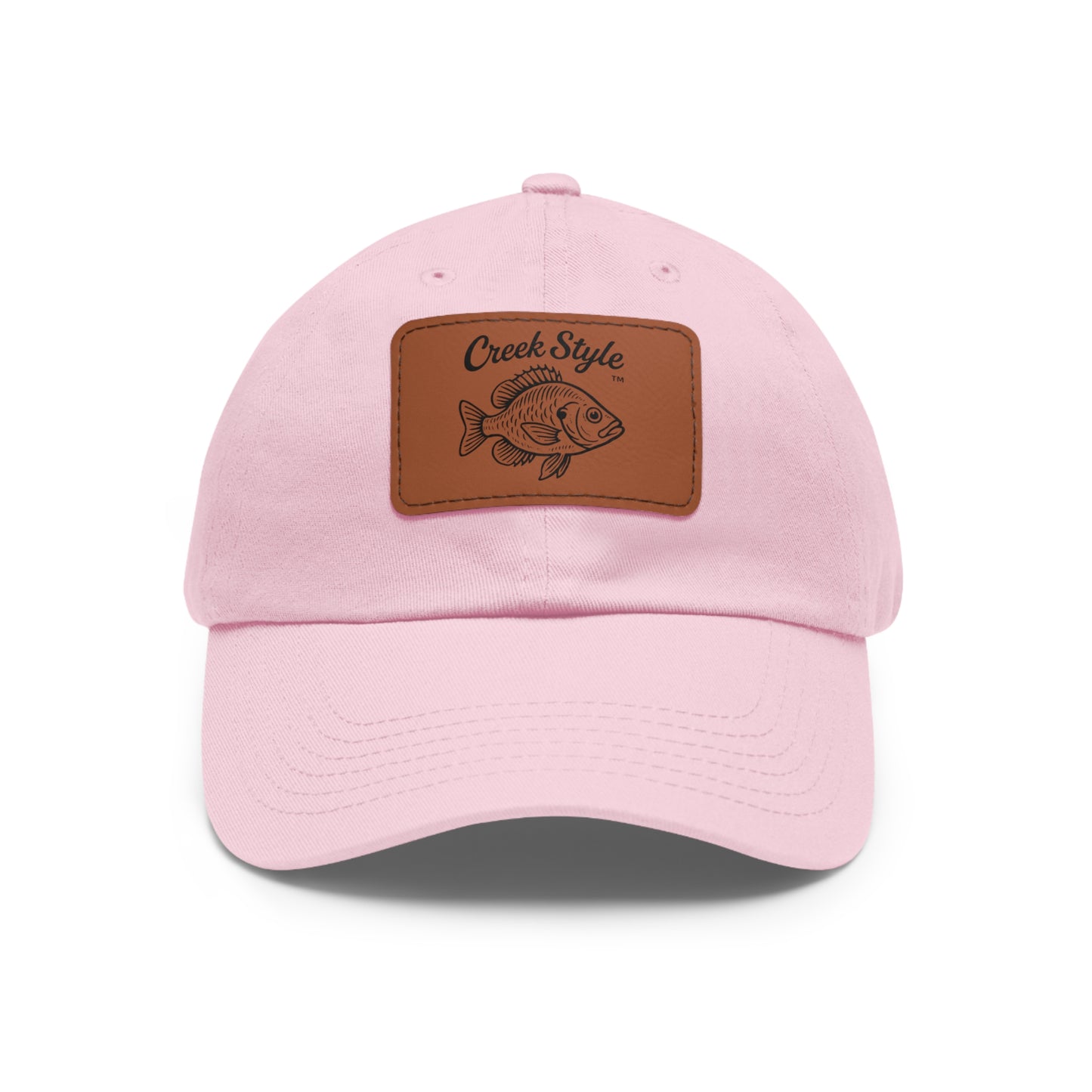 Creek Style™  "Bluegill" Leather Patch Dad Hat