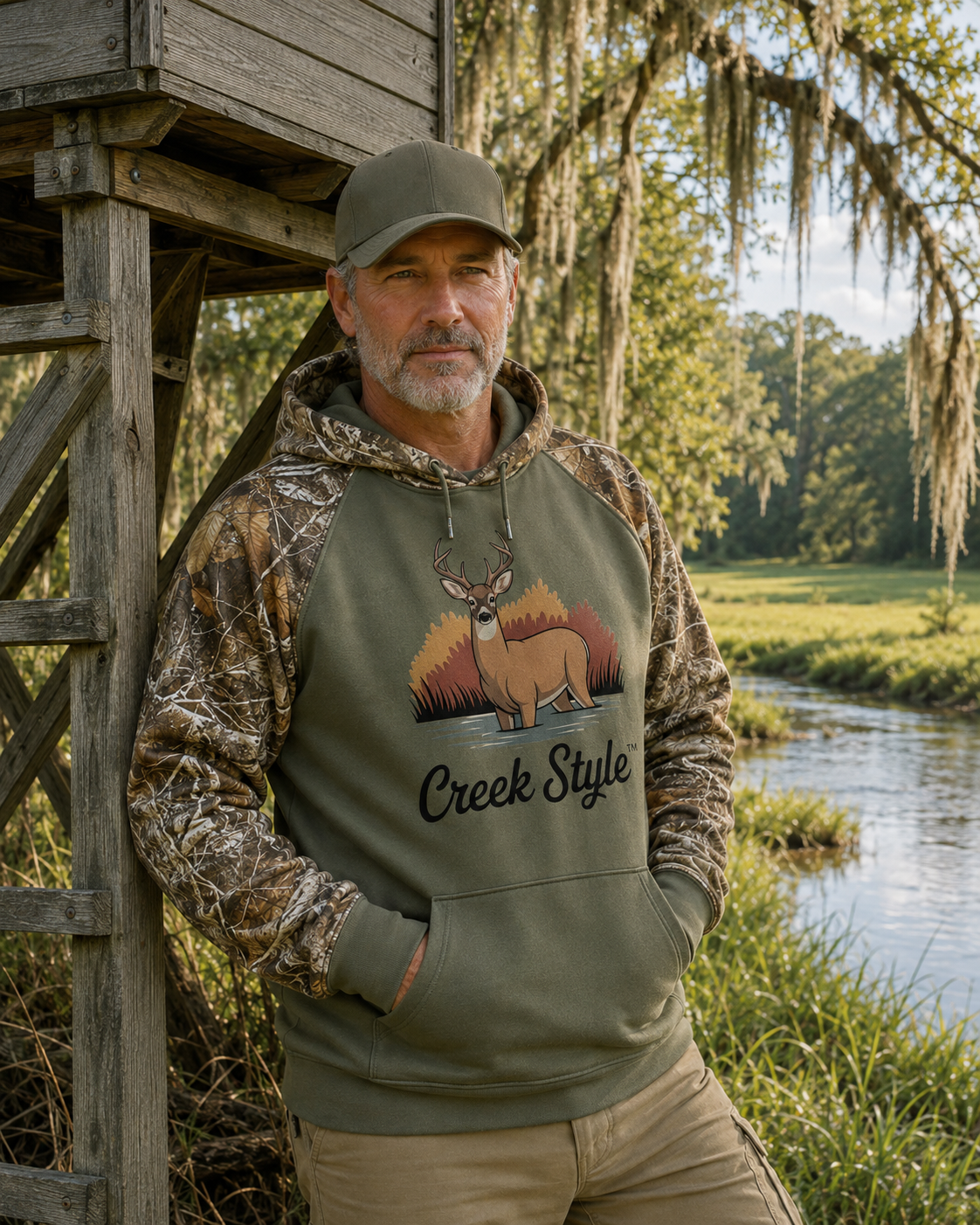 Creek Style™  "Creek Buck"  Realtree® Performance Pullover Hoodie
