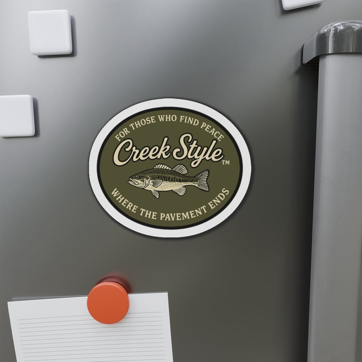 Creek Style™ Fishing-Themed Die-Cut Magnet