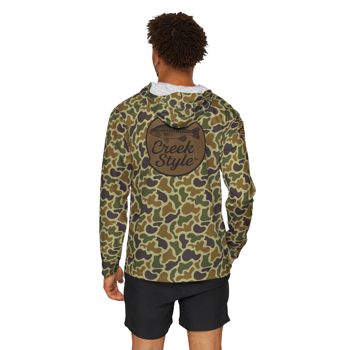 Creek Style™  "Tallapoosa Bass" Men's Camo Sports Hoodie