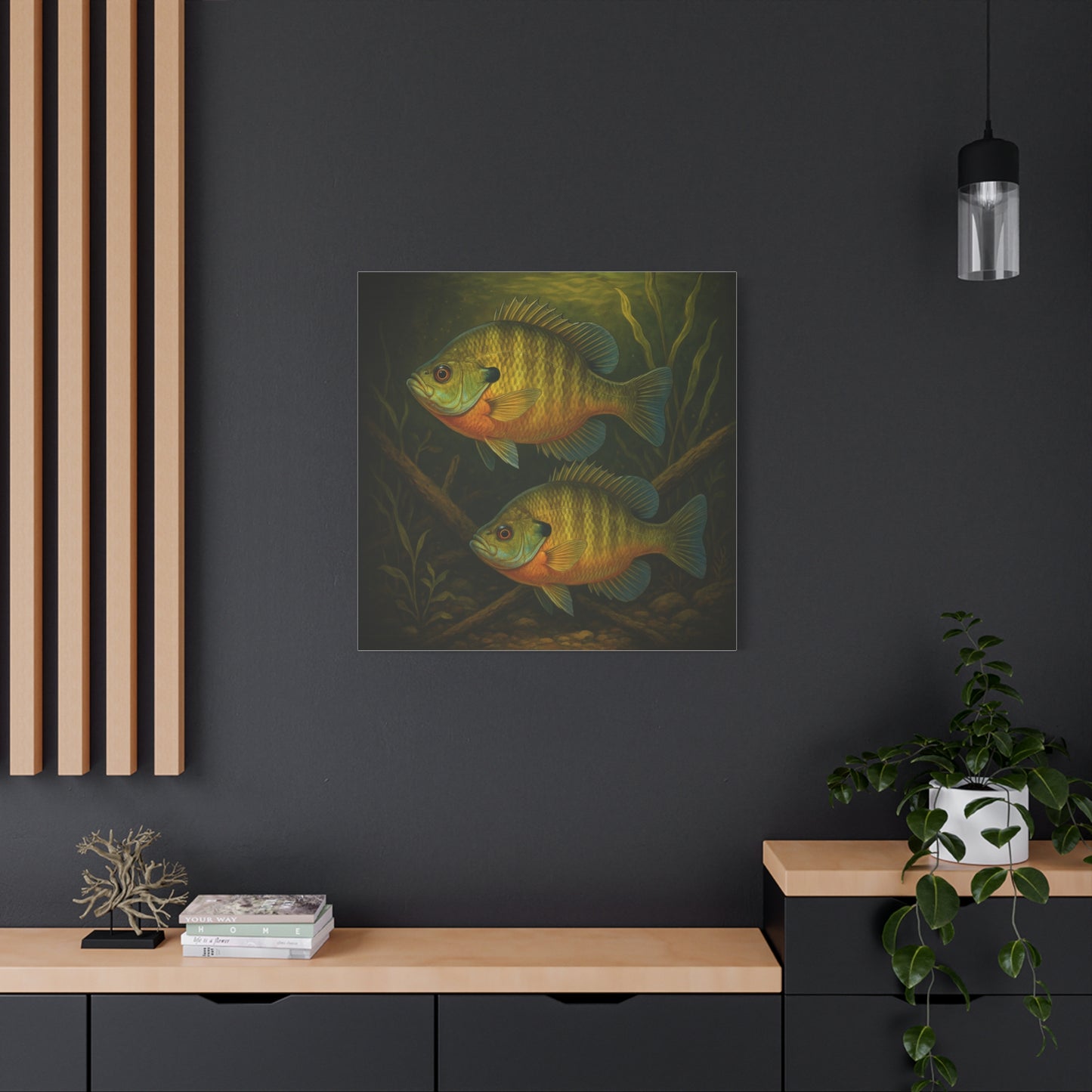 Creek Style™ Fishing Themed Matte Canvas Wall Art