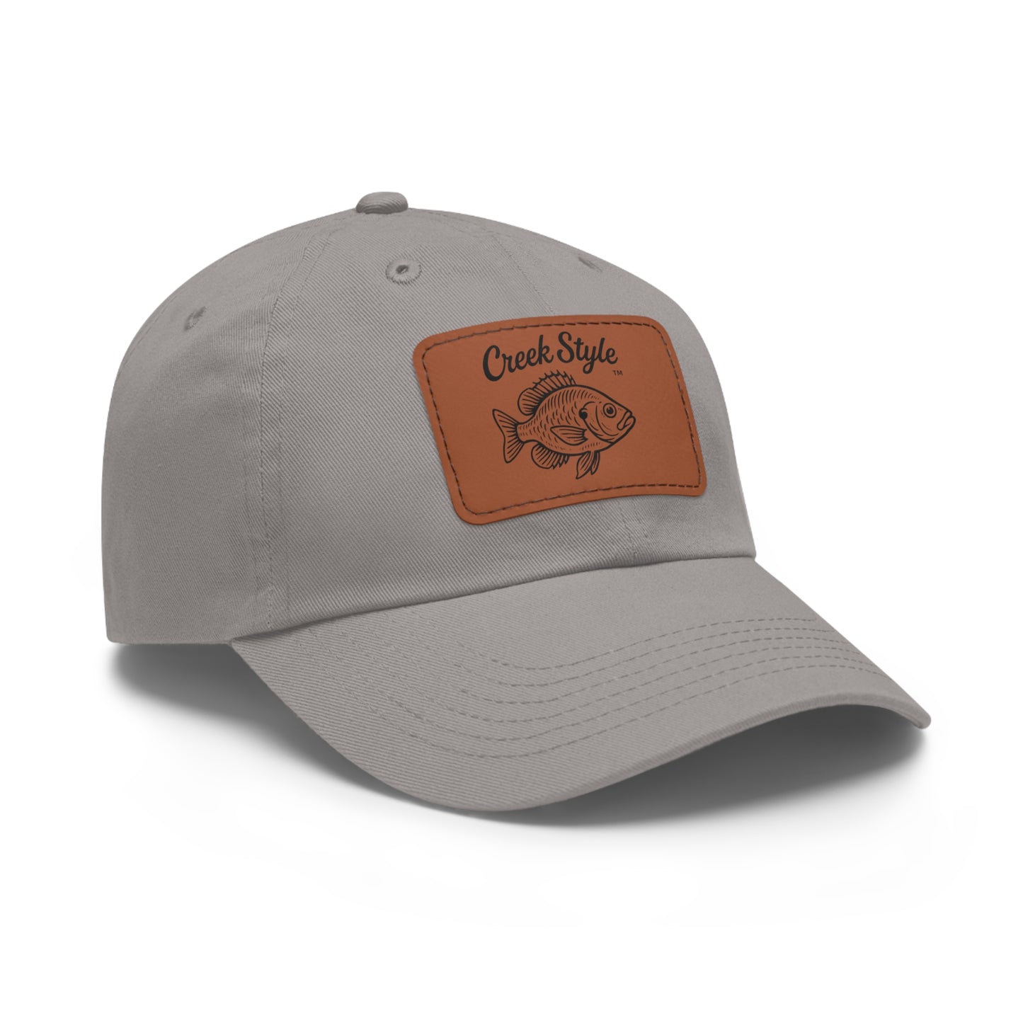 Creek Style™  "Bluegill" Leather Patch Dad Hat