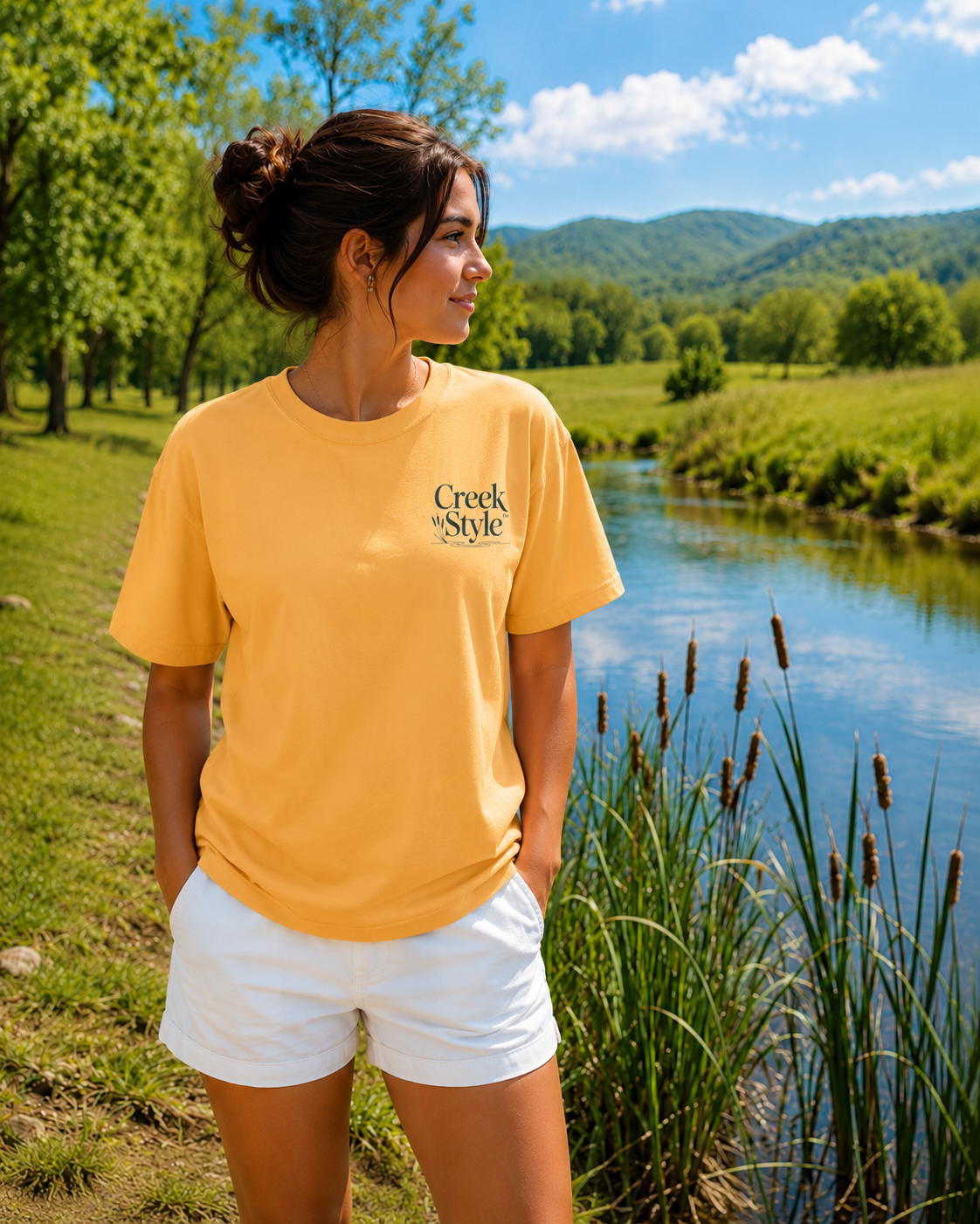 Creek Style™ "Cattails"  T-Shirt.
