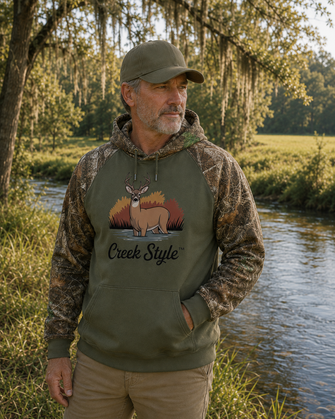 Creek Style™  "Creek Buck"  Realtree® Performance Pullover Hoodie