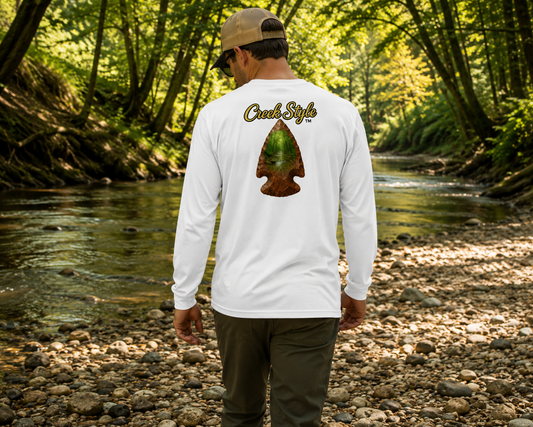 Creek Style™ "Lost In Time" Long-Sleeve Pocket T-Shirt