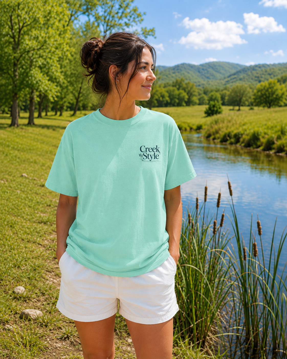 Creek Style™ "Cattails"  T-Shirt.