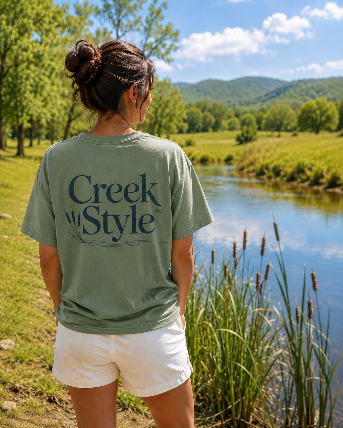 Creek Style™ "Cattails"  T-Shirt.