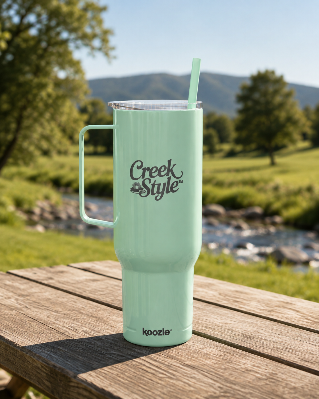 Creek Style™ Engraved Tumbler - 40oz Thermo Mug for Coffee