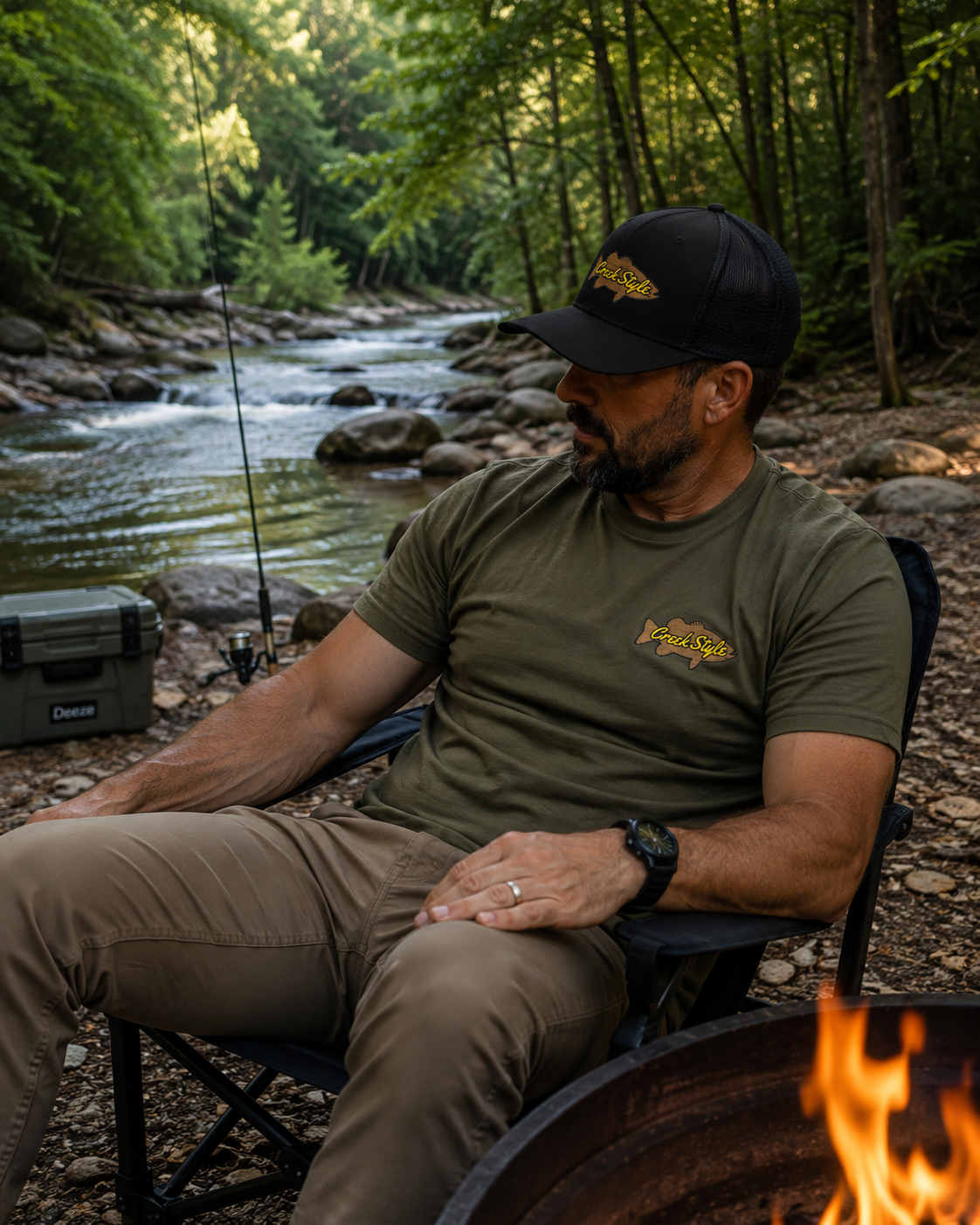 Creek Style™  "Creek Bass" Snapback Trucker Cap