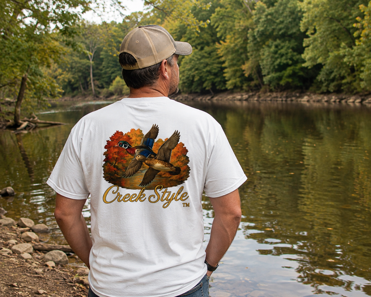 Creek Style™ "Creek Duck" Fall Vibes Comfort Color T-shirt