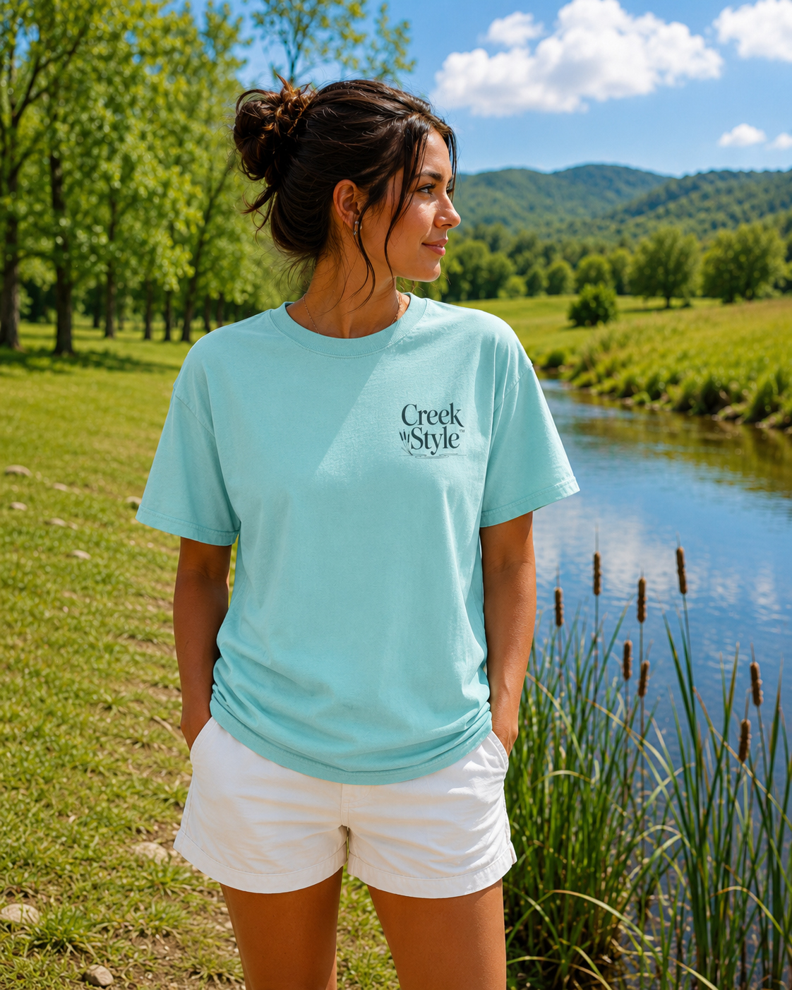 Creek Style™ "Cattails"  T-Shirt.