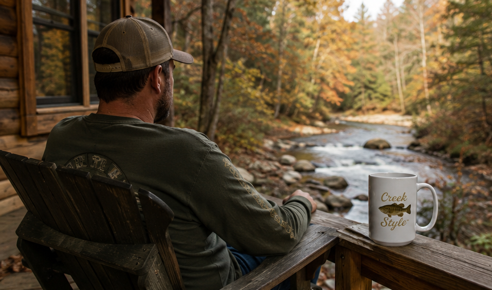 Creek Style™ "Creek Bass" 15oz Coffee Mug