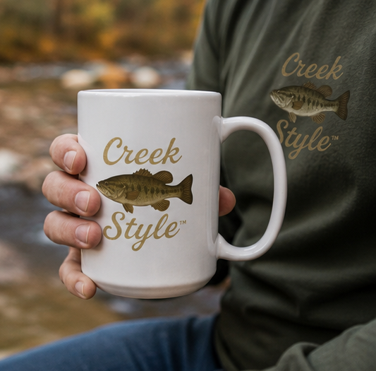 Creek Style™ "Creek Bass" 15oz Coffee Mug