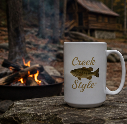 Creek Style™ "Creek Bass" 15oz Coffee Mug