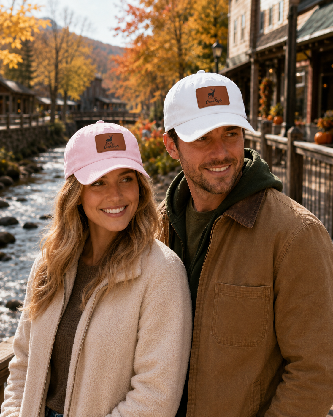 Creek Style™  "Creek Buck" Hat with leather patch.