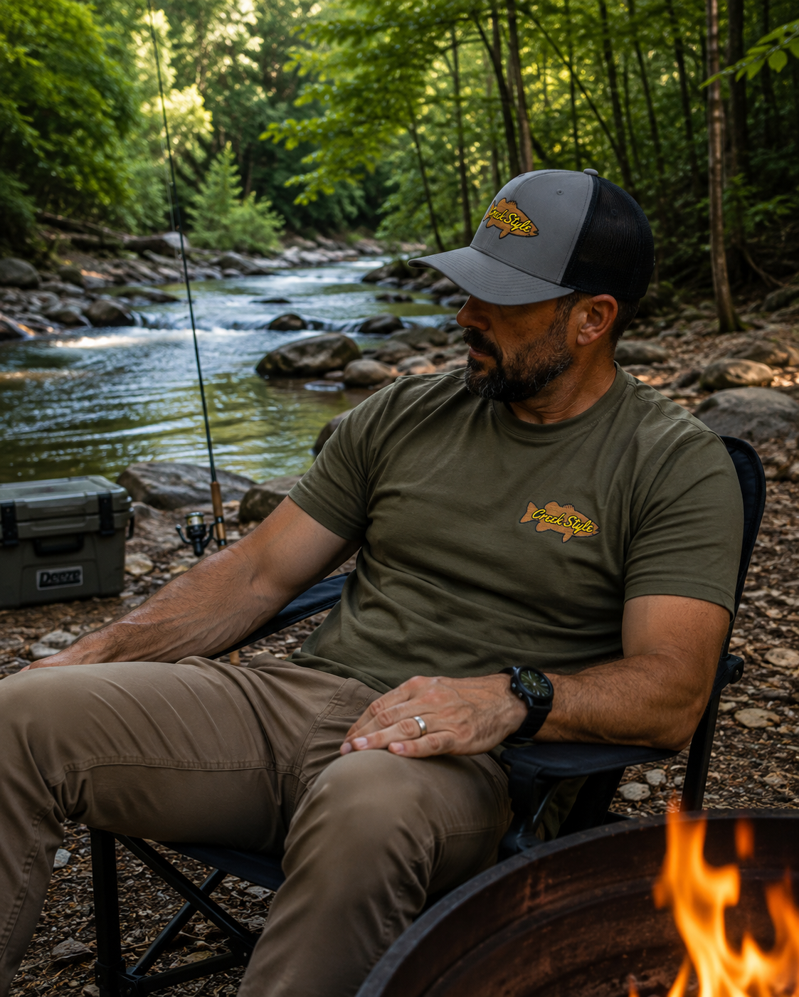 Creek Style™  "Creek Bass" Snapback Trucker Cap