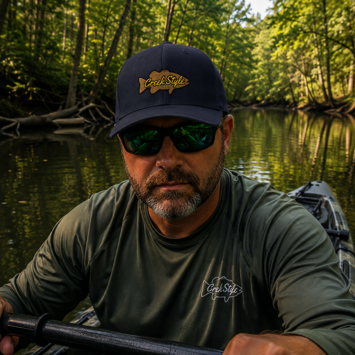 Creek Style™ Embroidered Fishing Cap