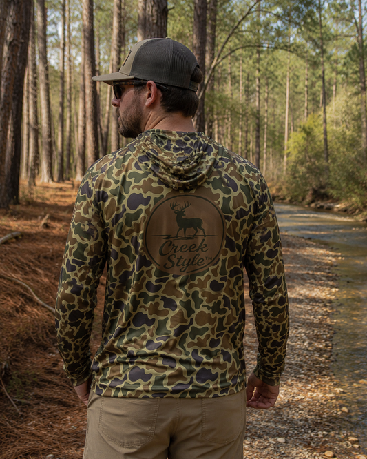 Creek Style™  "Creek Buck" Men's Camo Sports Hoodie