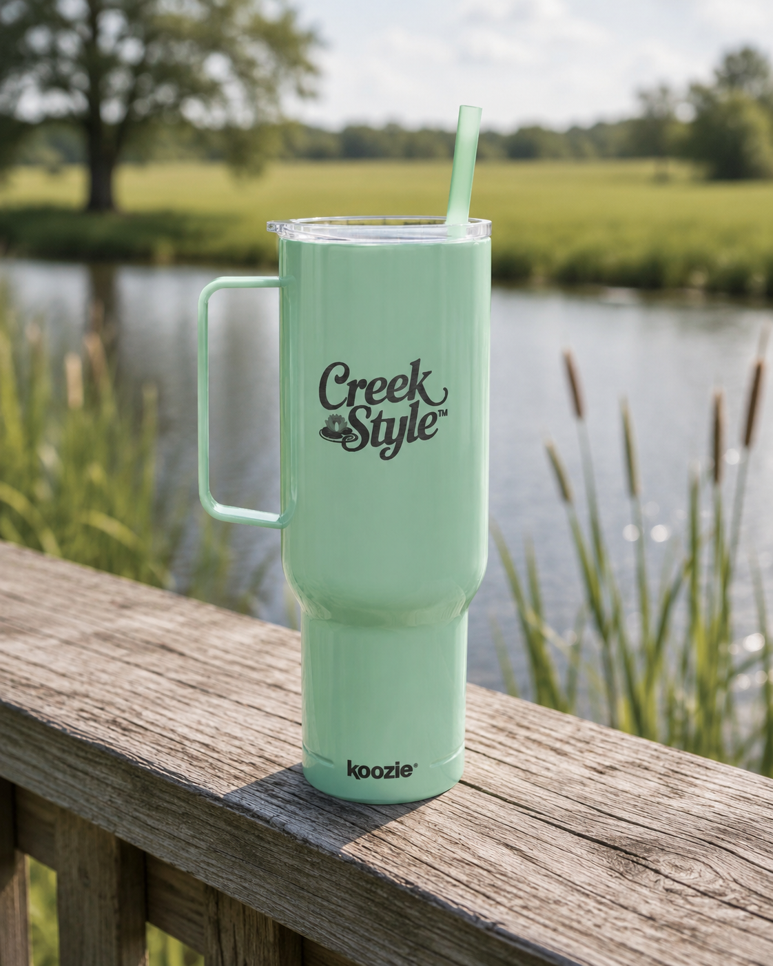 Creek Style™ Engraved Tumbler - 40oz Thermo Mug for Coffee