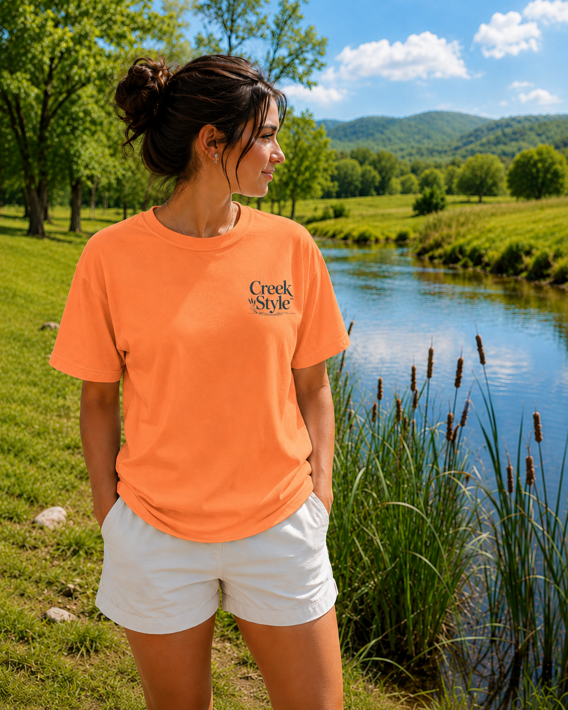 Creek Style™ "Cattails"  T-Shirt.