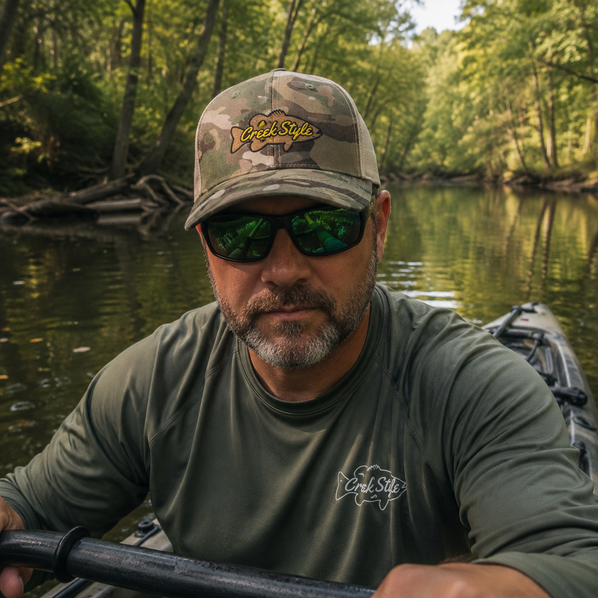 Creek Style™ Embroidered Fishing Cap