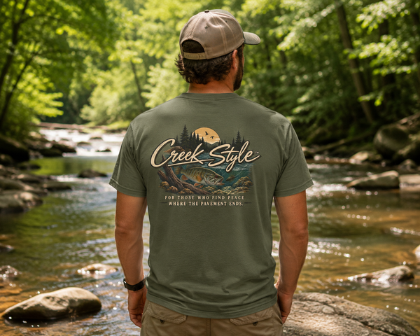 Creek Style™ – Where the Pavement Ends Tee