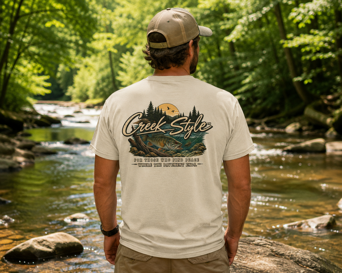 Creek Style™ – Where the Pavement Ends Tee