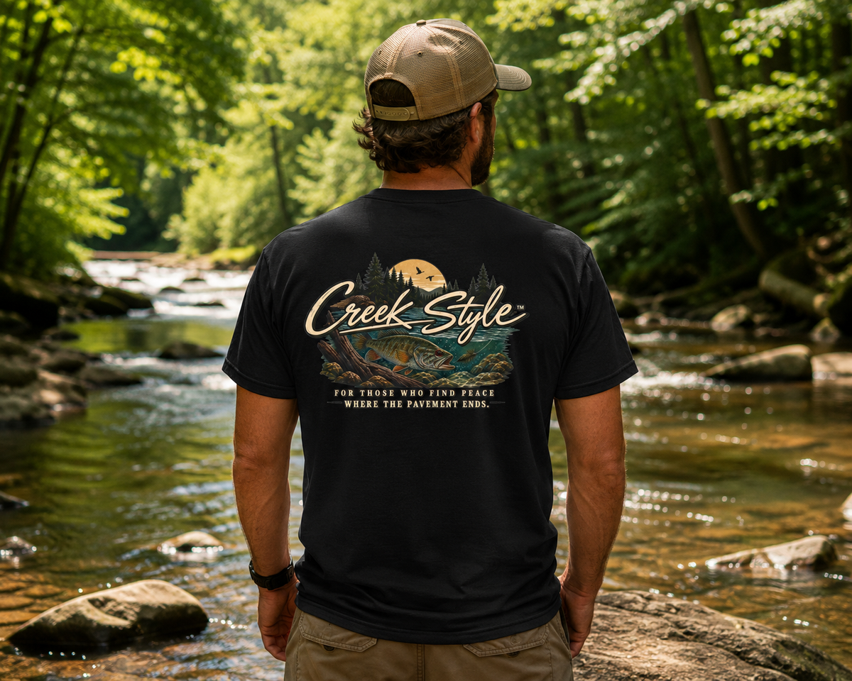 Creek Style™ – Where the Pavement Ends Tee