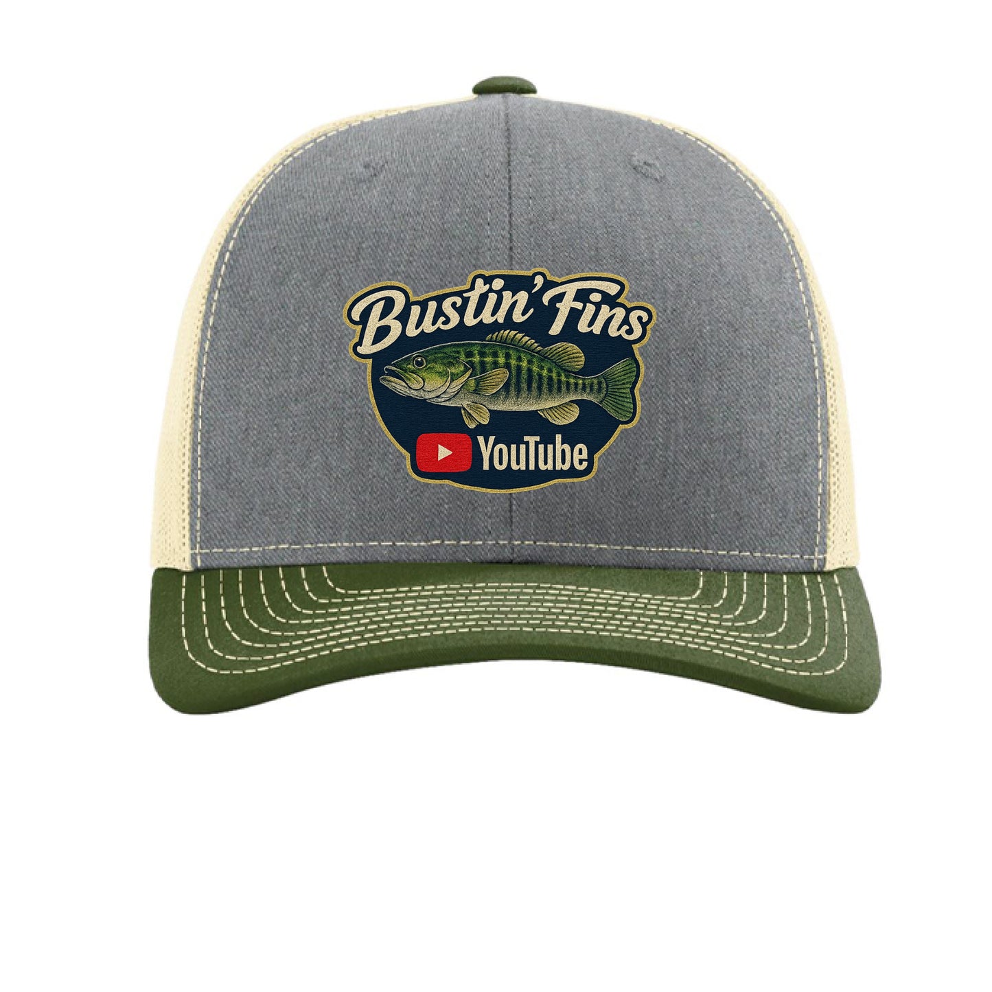 Heather Grey/ Birch/ Army Olive - FRONT