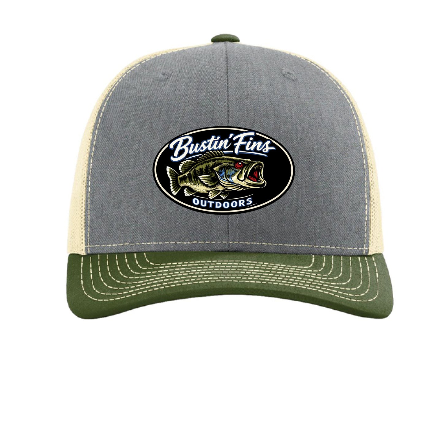 Heather Grey/ Birch/ Army Olive - FRONT