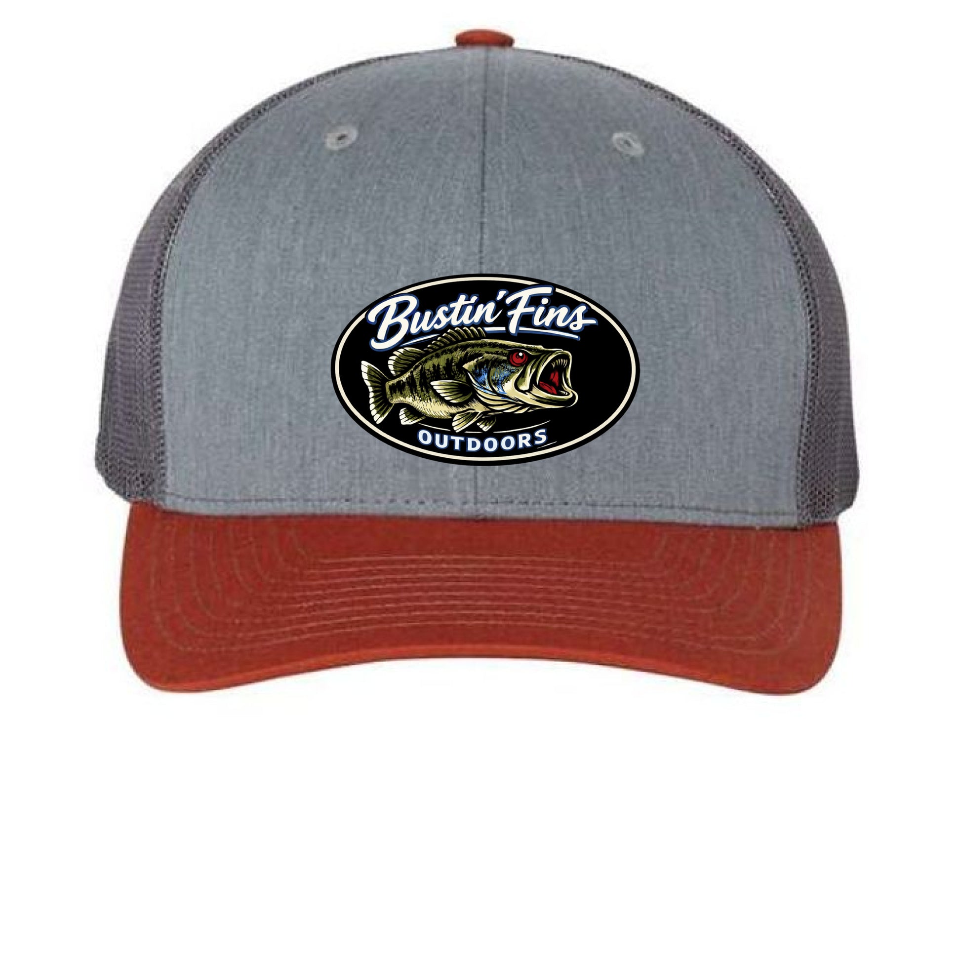 Heather Grey/ Charcoal/ Dark Orange - FRONT