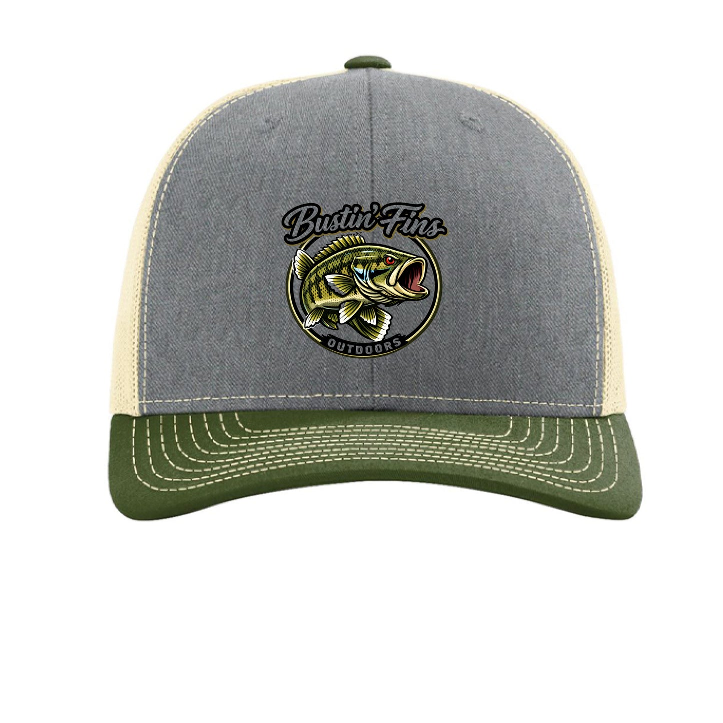 Heather Grey/ Birch/ Army Olive - FRONT