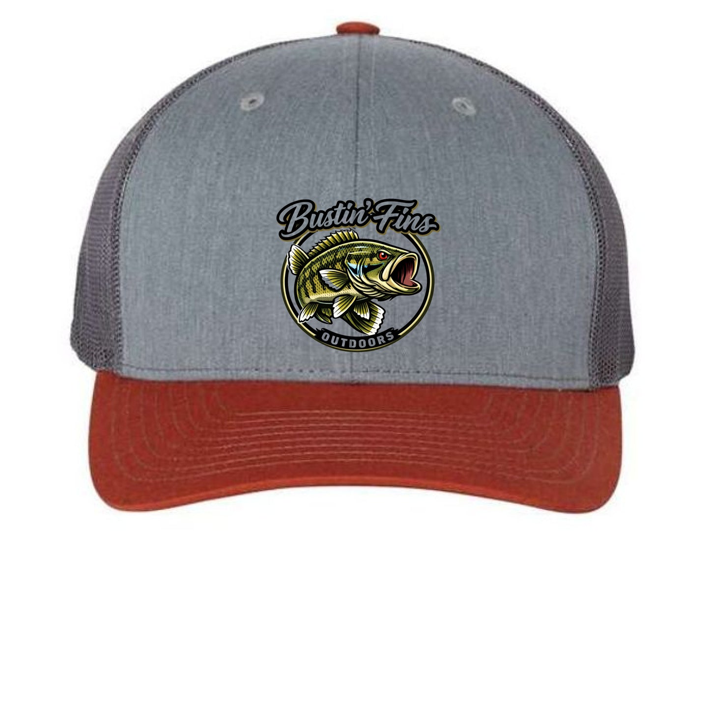 Heather Grey/ Charcoal/ Dark Orange - FRONT